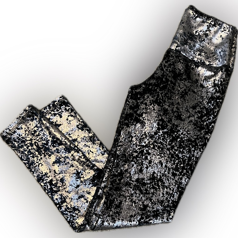 Jala Black Splatter Chill Yoga Pant size S - Picture 2 of 10